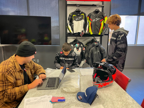 Team Real Racing at Alpinestars getting Blake & Luke Dominguez geared up ahead of the 2024 race season