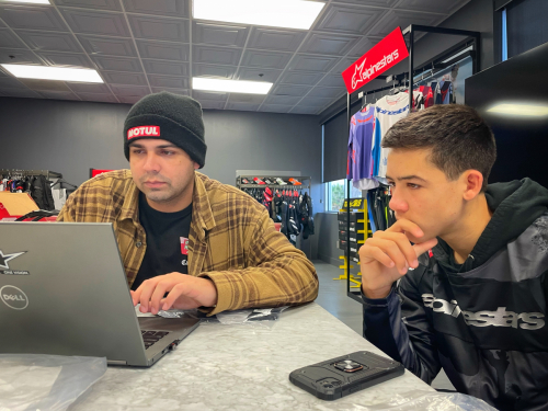 Team Real Racing at Alpinestars getting Blake & Luke Dominguez geared up ahead of the 2024 race season