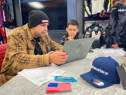 Team Real Racing at Alpinestars getting Blake & Luke Dominguez geared up ahead of the 2024 race season